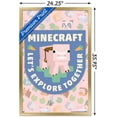 thumbnail image 3 of Minecraft - Let's Explore Together Wall Poster, 22.375" x 34" Framed, 3 of 5