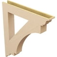 thumbnail image 5 of Ekena Millwork 5 1/2"W x 40"D x 44"H Imperial Traditional Rough Cedar Woodgrain TimberThane Bracket, Primed Tan, 5 of 6