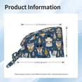 thumbnail image 5 of Cauagu Winter Animal Friends Pattern 1 Pcs Working Caps,Adjustable Working Hats Elastic Scrub Hats Nurse Scrub Cap Nurse Hats Elastic Tie Back Hats Unisex,One Size, 5 of 7