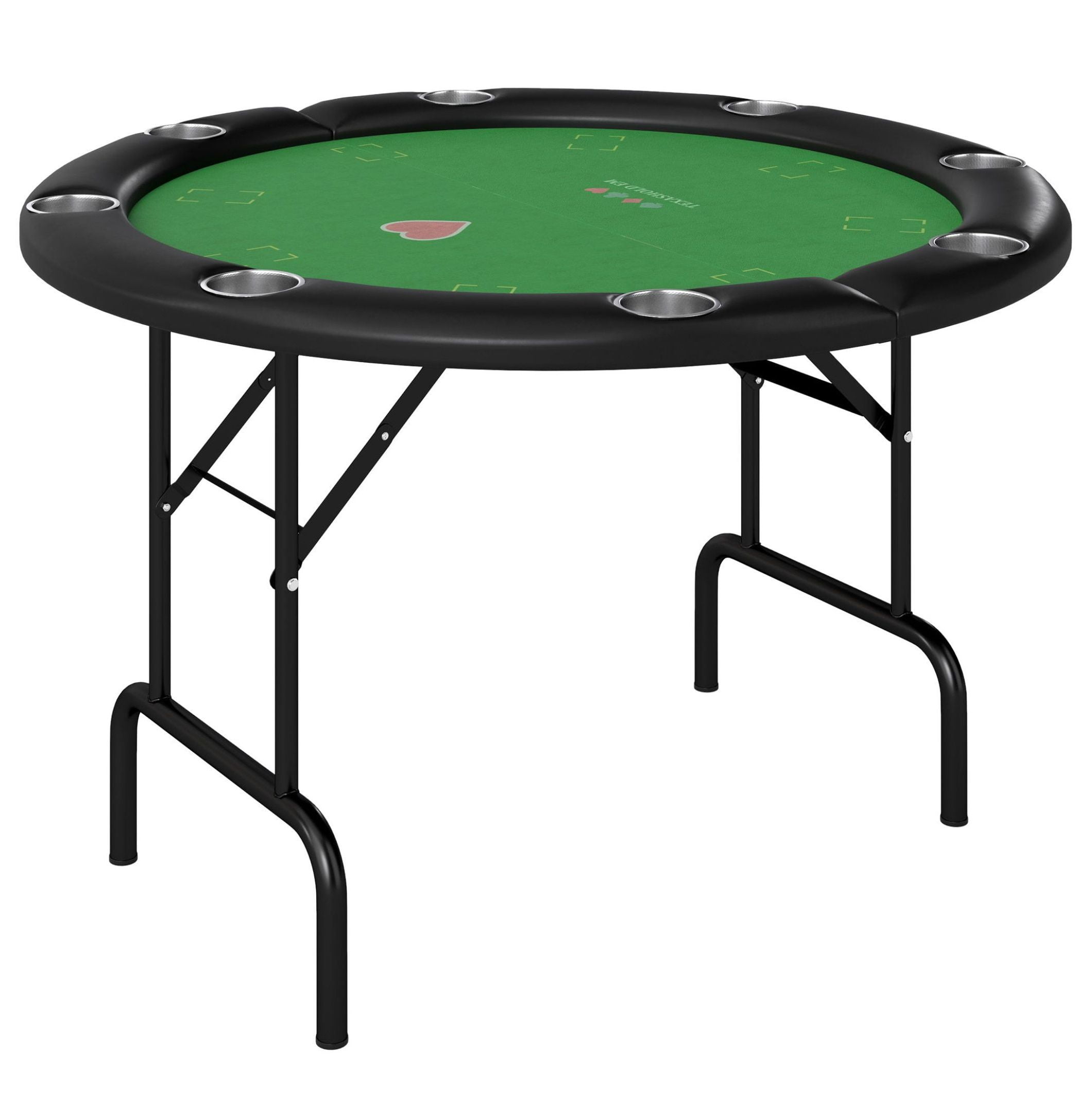Barrington 10 Player Folding Poker Table with Steel Cup