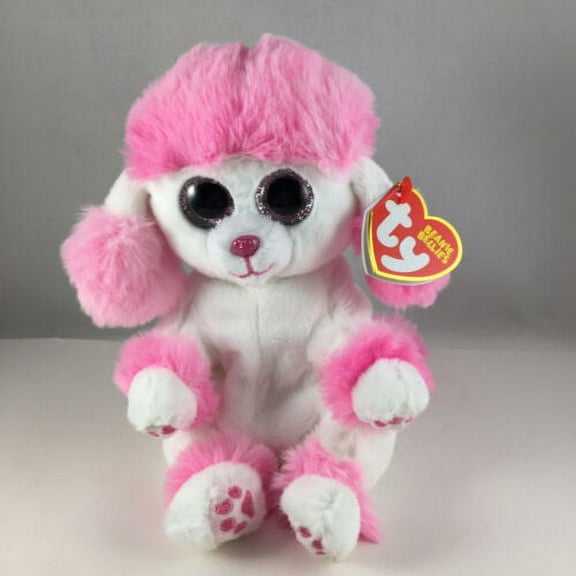 Ty Beanie Baby Bellies - HEARTLY the Valentine's Poodle Dog (6" ) NEW 2023