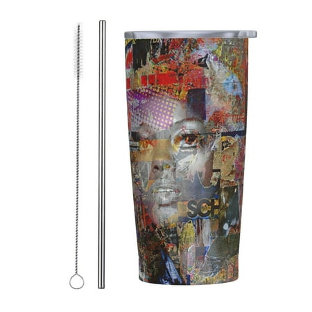 

20OZ Car Cup for Ross Dia na cup Carry Insulated Coffee Mug Coffee Travel Mug Spill Proof with Lid - Thermos Cup for Keep Hot/Ice Coffee Tea and Beer with Drinking Straws