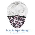 thumbnail image 4 of Shower Caps,Pink and Black Of Leopard Print Waterproof Shower Cap for Women 4 Pieces,Double Reusable Hair Cover for Shower PEVA Elastic Stretch Hem, 4 of 7