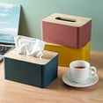 thumbnail image 5 of Caja de pañuelos multifunción, dispensador rectangular de pañuelos faciales para comedor, cocina, tocador de dormitorio y decoración del hogar, rosa, 5 of 5
