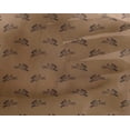 thumbnail image 4 of oneOone Georgette Viscose Dark Beige Fabric Rabbit Animal Craft Projects Decor Fabric Printed By The Yard 42 Inch Wide, 4 of 4