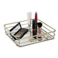 thumbnail image 2 of ELLE Paris Square 10"x10" Mirrored Vanity Tray in Gold, 2 of 6