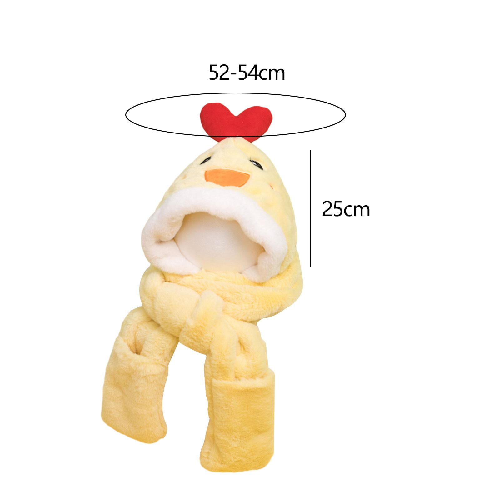 LeeQinersw Hooded Scarf Animals Hat Headgear Casual Ear Protection Cap Bonnet Soft Adorable Duck