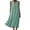 Green, variant on HAiming Women's Sleeveless Dresses Plain Button Loose Casual Midi Sundress Solid Color V Neck Summer Vacation Workout Tank Dresses