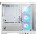 thumbnail image 2 of MSI MAG PANO M100R PZ WHITE Micro ATX Gaming Case, Support Back-Connect Motherboard , 270-degree Panoramic Display, 2 of 5