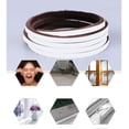 thumbnail image 6 of 5M Home Brush Tape Gadgets Door and window seal Sealing Strip Self Adhesive Pile Weatherstrip SILVER GREY 9X5MM, 6 of 8