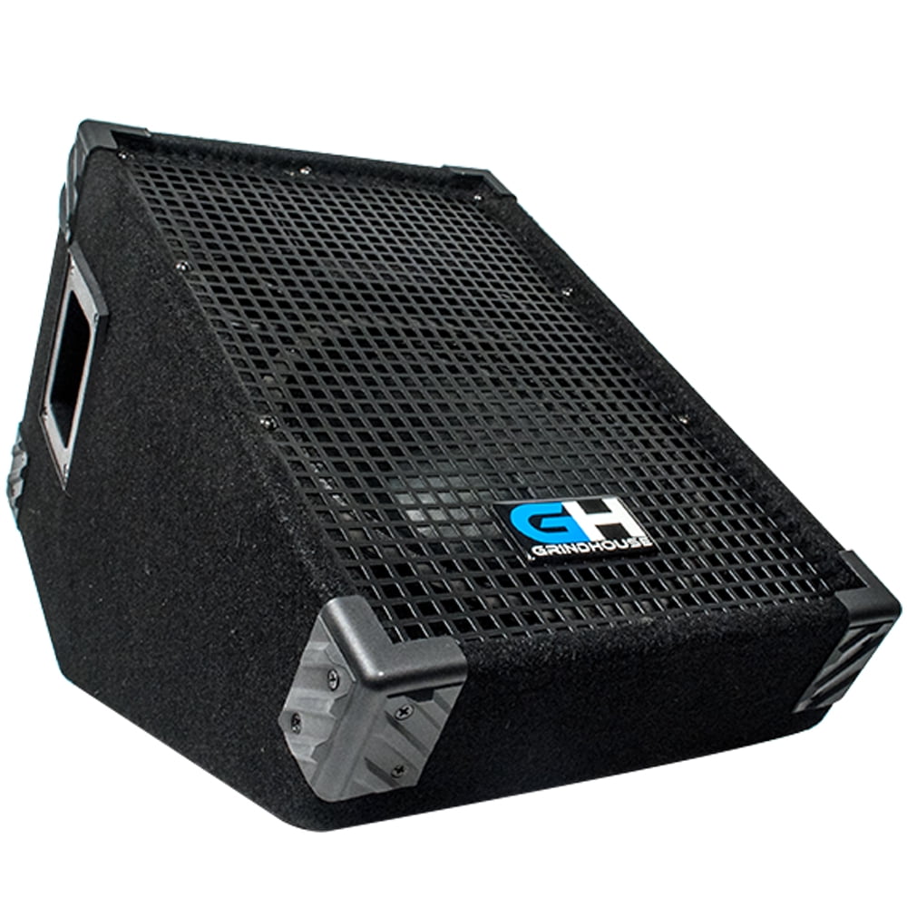 GH10M - Pair of 10 Inch Passive Wedge Floor / Stage Monitors 300 Watts RMS - PA/DJ Stage, Studio, Live Sound 10 Inch Monitors
