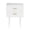 White, variant on Semiocthome Nightstand Set of 2, Bedside Table with 2 Drawers for Bedroom, Living Room, Black