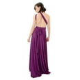 thumbnail image 7 of Vivian's Fashions Dress - Twist Wrap, Bridesmaid (Red, Maxi, Plus Size), 7 of 7