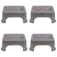 thumbnail image 1 of Bath Stool For Bathroom, Disney Team Mickey Stool For Bathing, Plastic, Lightweight, Versatile & Comfortable Design (Grey) Pack Of 4, 1 of 3