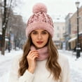 thumbnail image 2 of Fgnfyis Winter Glitter Hat with Ear for Cold Weather Warm Thickened Cap Hats for Women Pink, 2 of 5
