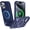 Blue, variant on Magnetic Cooling Case for iPhone 15 Pro Max, compatible with MagSafe. Heat-dissipating & shockproof, built-in adjustable stand. Made of cool matte ice armor material, available in multiple colors.