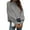 Gray, variant on Women's Lightweight Pullover Sweater Turtleneck Long Sleeve Casual Comfortable Fashion Top