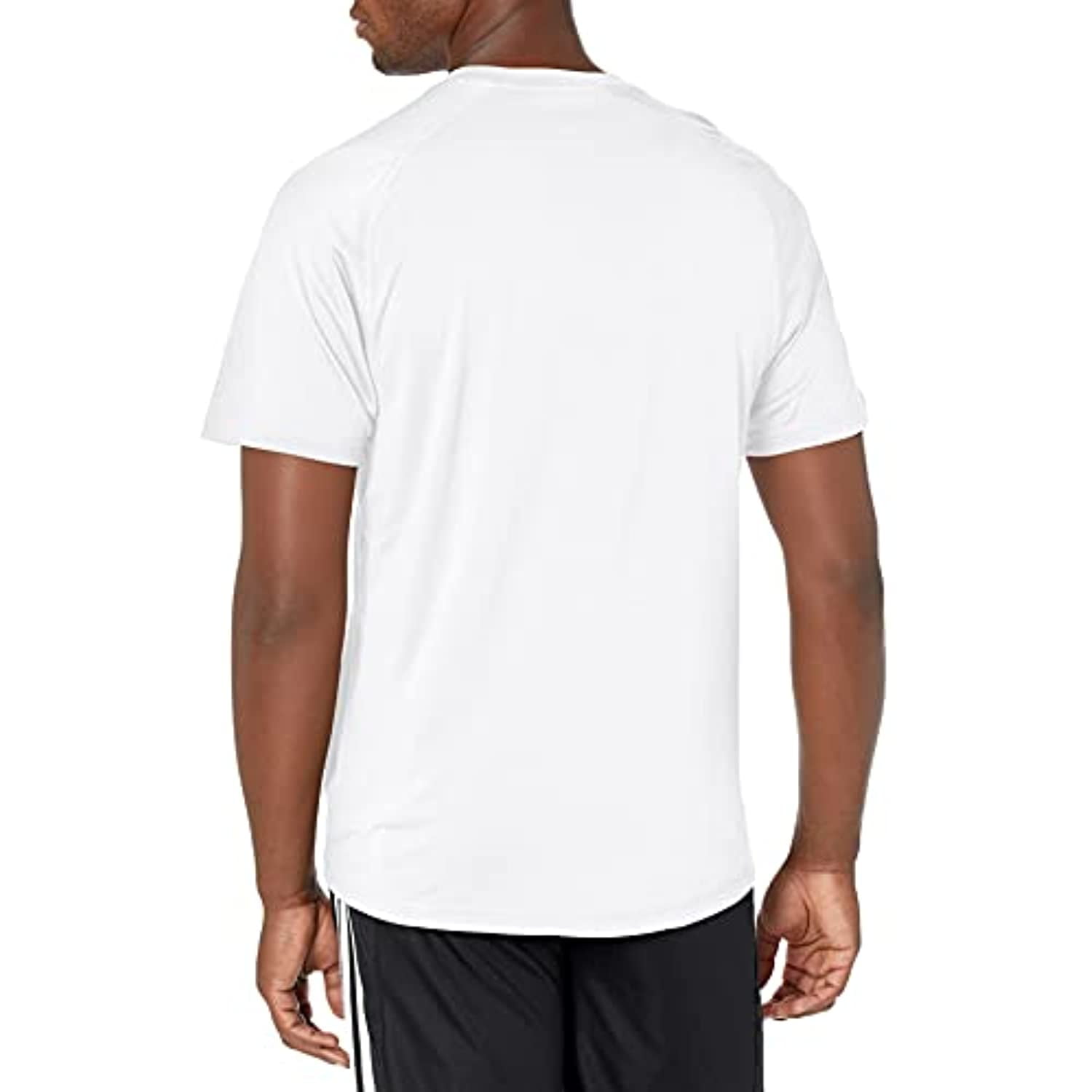adidas Men's Freelift_Sport Graphic Tee Badge of Sport White Small