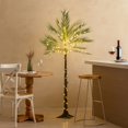 thumbnail image 3 of Artificial Palm Tree with Lights 6ft 300 LED Fairy Lights, Lighted Palm Tree In for Indoor Outside Home Room Patio Pool Decoration, Holiday Summer Decoration, 3 of 8