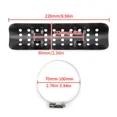 thumbnail image 3 of Universal Chrome Exhaust Muffler Pipe Heat Shield Cover Heel Guard Motorcycle, 3 of 4