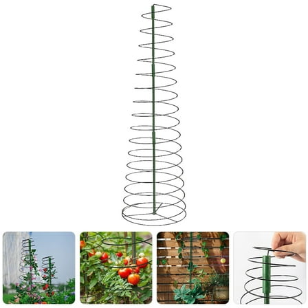 Phenofice 1 Set of Green Metal Garden Trellis for Climbing Flowers for Families