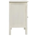 thumbnail image 6 of Gallerie Decor Antiqued Carved Transitional Wood Side Table in White, 6 of 6