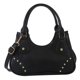 thumbnail image 2 of Bolsa de hombro Hobo para mujer, de mensajero con remaches Punk de PU suave para niñas (negro) Ndcxsfigh Para Estrenar, 2 of 9