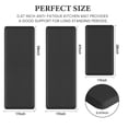 thumbnail image 5 of Xmushyra Kitchen Mat for Floor, Cushioned Anti Fatigue Black Kitchen Mat, Non Slip Waterproof Foam Comfort Mat, Easy Clean Floor Mat for Kitchen, Sink & Laundry, 17" x 28", 5 of 8
