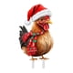 thumbnail image 1 of Navidad: Gallina, Erizo Y Conejo Adorables. Tarjeta Acrílica Con Impresión Plana En 2D. Estaca Para Insertar En El Suelo. Decoración Navideña Colorida Para Jardín. Adecuada Para El Jardín En Navidad, 1 of 4