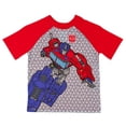thumbnail image 3 of Transformers Pajamas Toddler Boys' Character Design Short Sleeve and Pant PJ Set, 3 of 7