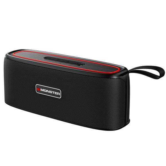 Monster Shock Portable Bluetooth Speaker, True Wireless Speaker, 30W Loud Stereo Sound, IPX6 Waterproof,17 Hours Playback, Bluetooth 5.4 TWS Pairing,Outdoor Speakers with Handle