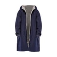 thumbnail image 2 of Chaqueta cortavientos unisex impermeable, gabardina ligera impermeable con cremallera, Oscuro L Talla Azul Talla Gris, 2 of 9