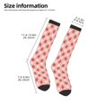 thumbnail image 5 of Daiia Sports Socks Strawberry Printed Novelty Crew Socks for Men Women Knee High Socks Cotton Socks Soft & Breathable Support Unisex Socks, 5 of 9