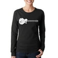 thumbnail image 1 of LA Pop Art Women's Word Art Long Sleeve T-Shirt - Don't Stop Believin', 1 of 2
