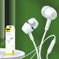 thumbnail image 6 of Clearance Wired Earbuds in-Ear Headphones, Earphones with Microphone, 3.5 mm Jack Corded Ear Buds, Videoconference for Phone Tablet Laptop Desktop Computer, 6 of 8