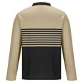 thumbnail image 4 of JIANJIA Mens Polo Shirts Autumn Winter Long Sleeve Slim Fit Striped Collar Plus Size Pullover Casual Tops Holiday Wear, 4 of 4