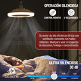 thumbnail image 4 of Ventilador De Techo Ajustable 90° con Luz LED Y Control Remoto, 4 of 8