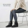 thumbnail image 4 of Bottes Pantoufles Douces d'Hiver Légères Réchauffantes pour Femmes Chaussettes Confortables Chaudes Durables Imperméables Intérieur Extérieur Camping Noir Taille g, 4 of 9