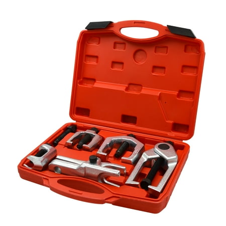 

5 PCS Ball Joint Separator Kit Pitman Arm Puller Tie Rod End Remover Splitter Removal Tool Automotive Front End Service Set