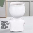 thumbnail image 4 of Scandinavian Style Ceramic Face Planter Pot, Modern  Decor for Succulent Cactus, 4 of 8
