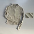 thumbnail image 4 of Deportes al aire libre de manga larga para mujer, ropa de Yoga ajustada, cárdigan con cremallera, chaqueta con cuello levantado, chaqueta para correr y Fitness, 4 of 6