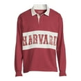 thumbnail image 5 of Harvard College University Men's & Big Men's Long Sleeve Polo Shirt, Sizes S-3XL, 5 of 5