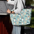 thumbnail image 4 of Wukai Colorful Dog Print Zipper Bag,large Beach Tote Bag,Waterproof Sandproof Bag,Grocery and Picnic Tote Travel Bag, 4 of 5
