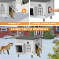 thumbnail image 3 of Indestructible Heated  House for Outside Cats Winter,Weatherproof & Insulated & Elevated Feral  House with Escape Door, Outdoor Indoor  Shelter for Stray Barn  17.7x14.9x17.5, 3 of 6