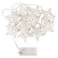 thumbnail image 5 of West Ivory 6 ft 10 LED Metal Rattan Style Star String Fairy Lights Garland, Battery Operated, Wedding Holiday Christmas Tree, Valentine Kid’s Room Bedroom Decorative, Indoor Outdoor, Warm White, 5 of 10