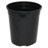 HC Companies NRT0T1G3G18 #1 2.88 Quarts Black Plastic Nursery Grower Planter Pots - Quantity of 75