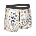 thumbnail image 3 of Balery Watercolor Floral Men's Boxer Briefs, Soft and Breathable Cotton Underwear with nylon Waistband-Large, 3 of 9