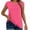Pink, variant on MIXUE Womens Summer Tops Solid Color Round Neck Sleeveless Casual Pullover T-shirts Sportwear,Red,XXL