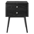 thumbnail image 6 of Nightstand Side End Table w/ USB, Wood, Black, Modern Contemporary Urban Design, Bedroom Master Guest Suite Living Room, 6 of 9