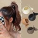thumbnail image 2 of Garra de pelo de Color caramelo esmerilado Simple para mujer, cola de caballo alta mate, artefacto fijo, horquilla, herramienta de peinado, accesorios para el cabello, tocado, 2 of 4